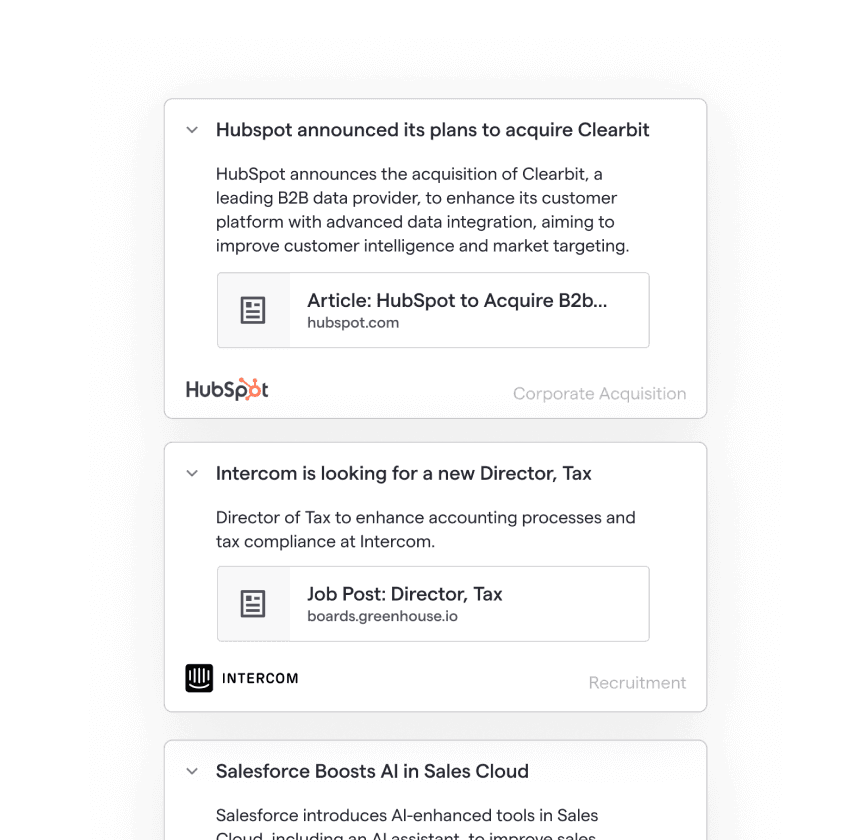 Intelligence digest feature